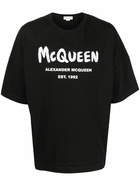 ALEXANDER MCQUEEN - Graffiti Logo Cotton T-shirt