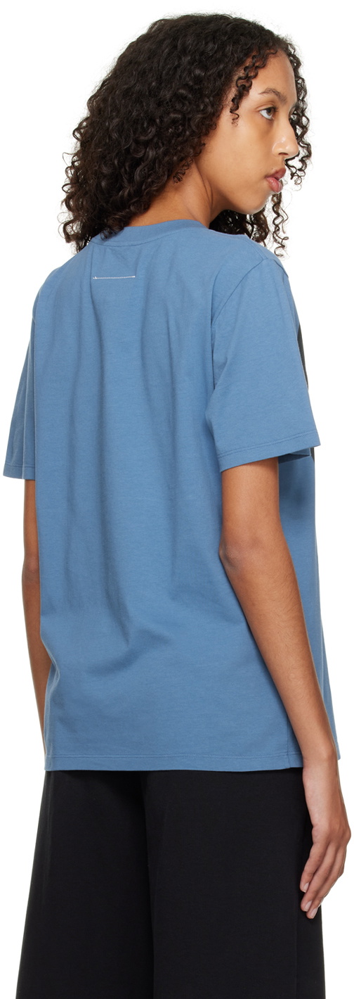 MM6 Maison Margiela Blue Torso Print T-Shirt MM6 Maison Margiela