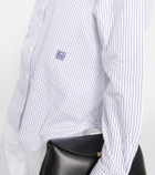 Toteme Striped cotton-blend shirt