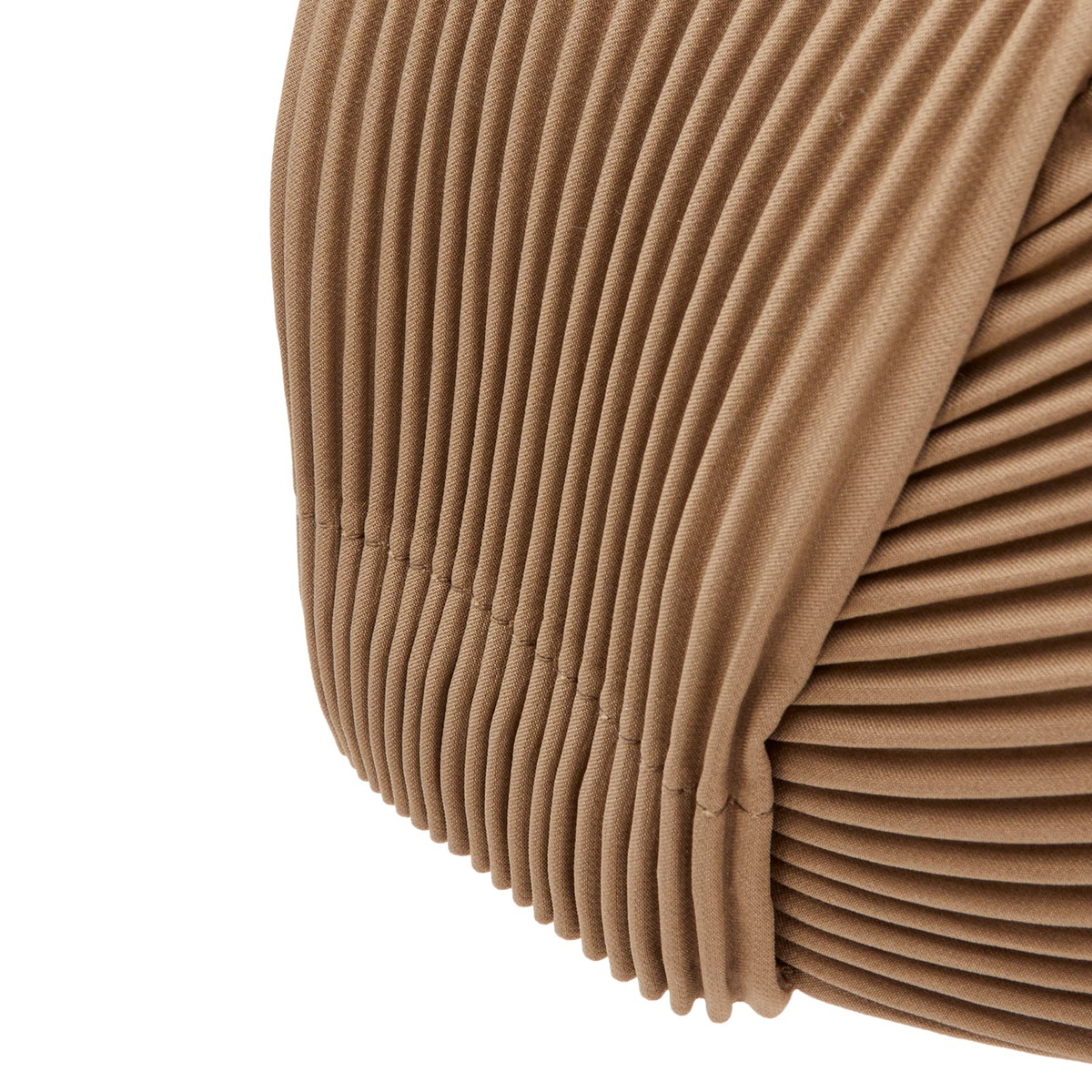 Homme Plissé Issey Miyake Men's Pleats Cap in Light Mocha Brown