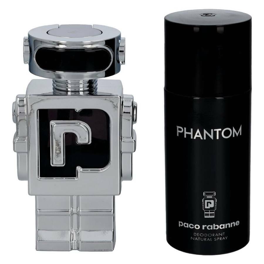Paco Rabanne Mens Phantom Gift Set Fragrances 3349668608409