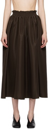 Kika Vargas Brown Nicky Maxi Skirt