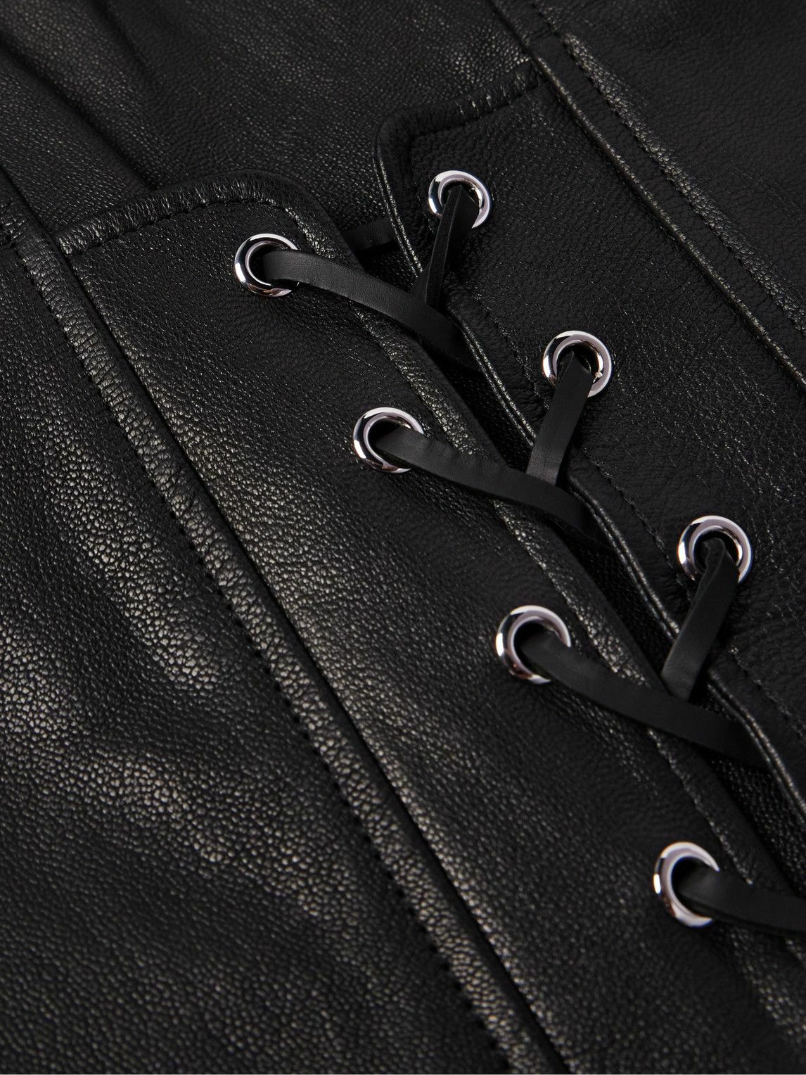 Stockholm Surfboard Club - Logo-Appliquéd Leather Coach Jacket