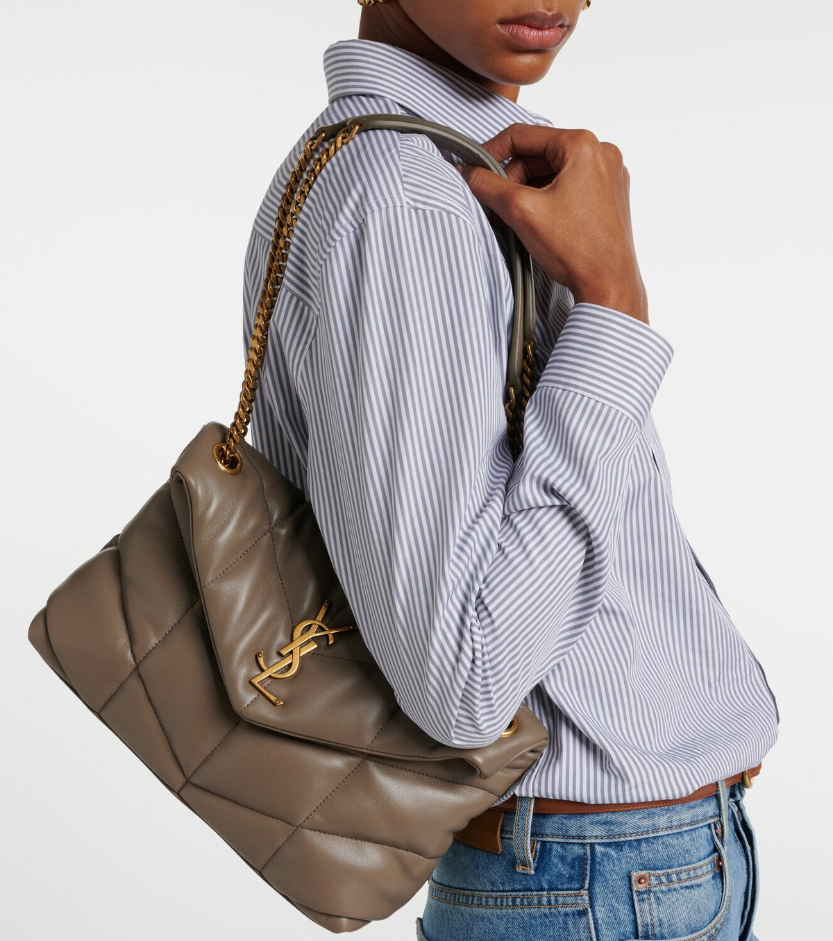 Saint Laurent Puffer Small quilted leather shoulder bag