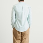 Polo Ralph Lauren Men's Button Down Stripe Oxford Shirt in Hillside Green/White