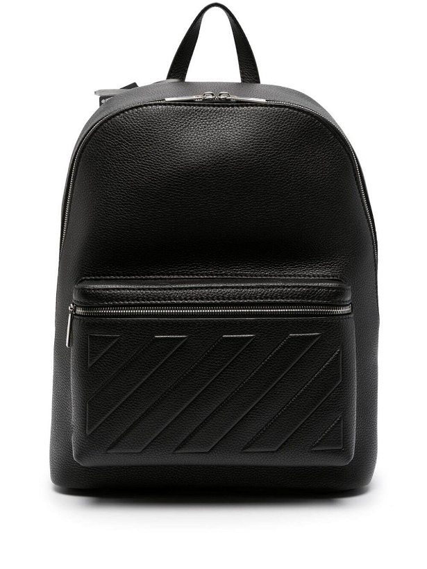 Photo: OFF-WHITE - Diag Leather Backpack