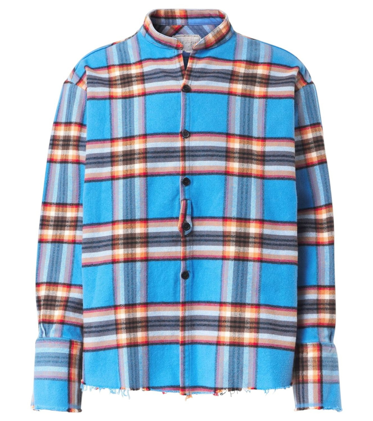Greg Lauren Red Plaid Kimono Studio Shirt Greg Lauren