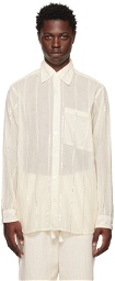 Karu Research Off-White Cutout Shirt