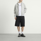 Dime Men's Classic Small Logo Zip Hoodie in Heather Gray