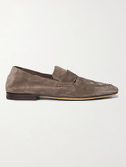 OFFICINE CREATIVE - Airto Suede Loafers - Brown