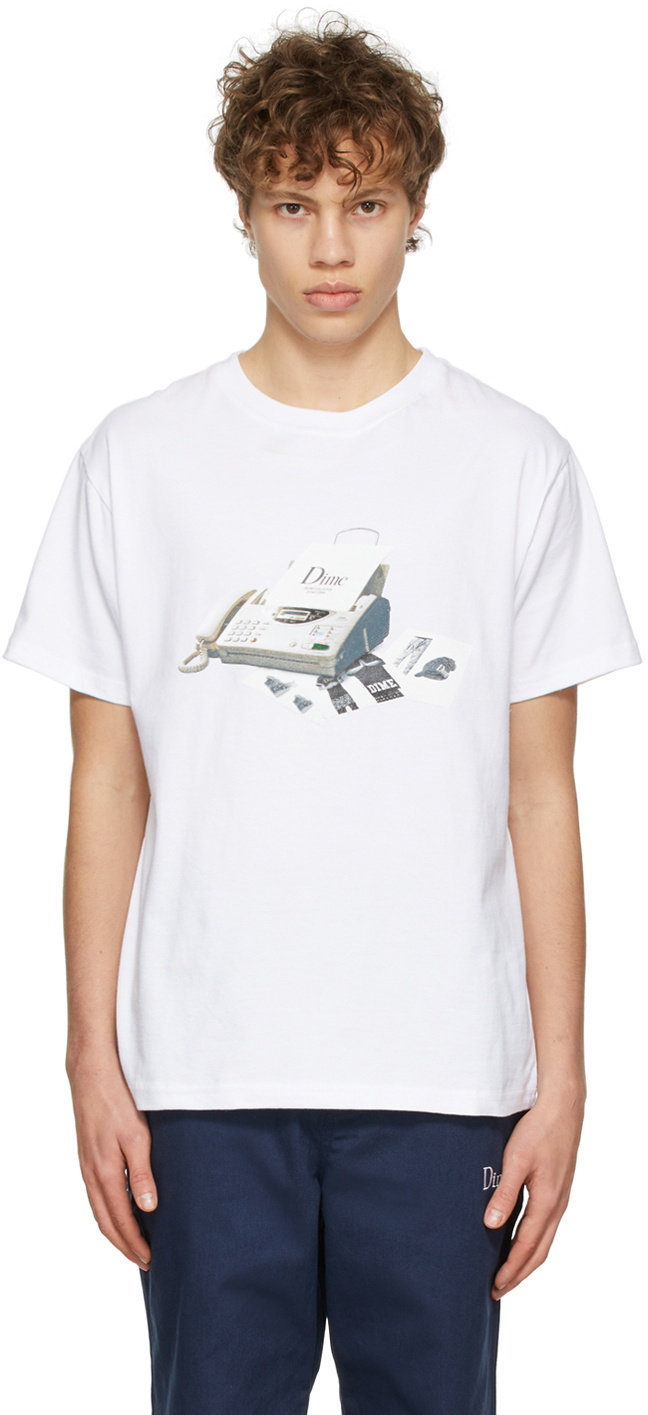 Dime White Fax T-Shirt Dime