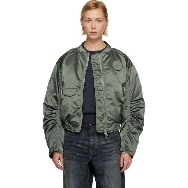 Photo: Canada Goose Green Jade Down Bomber Jacket