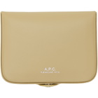 A.P.C. Beige Josh Coin Pouch