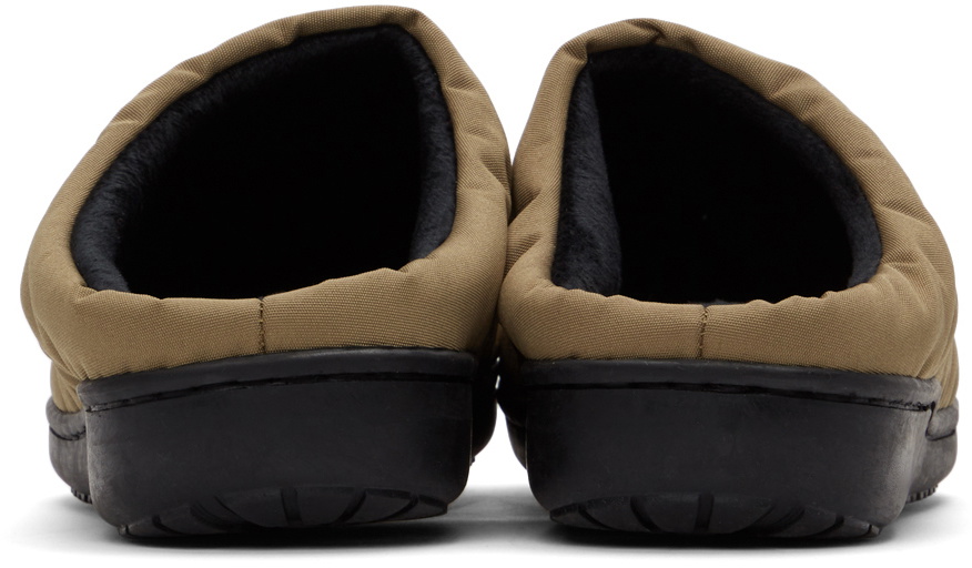 SUBU Taupe Quilted Nannen Slippers