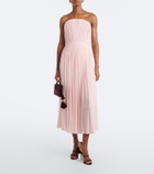 Magda Butrym Pleated bustier cocktail dress