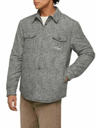 MC2 Saint Barth Technic Fabric Overshirt Chalet With Herringbone Print
