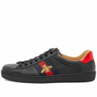 Gucci Men's New Ace GRG Bee Sneakers in Black