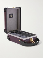 GLOBE-TROTTER - Leather-Trimmed Three-Watch Case