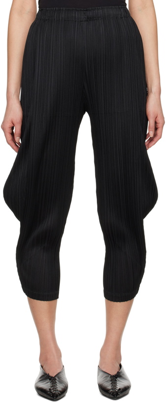 Photo: Pleats Please Issey Miyake Black Monthly Colors January Trousers