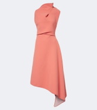 Maticevski Lash draped asymmetric midi dress