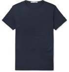 SALLE PRIVÉE - Lothar Slim-Fit Silk and Cotton-Blend Jersey T-Shirt - Blue