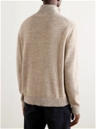 Massimo Alba - Seth Linen and Cashmere-Blend Half-Zip Sweater - Neutrals