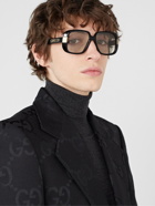 Gucci Eyewear - Pineapple Square-Frame Acetate Sunglasses