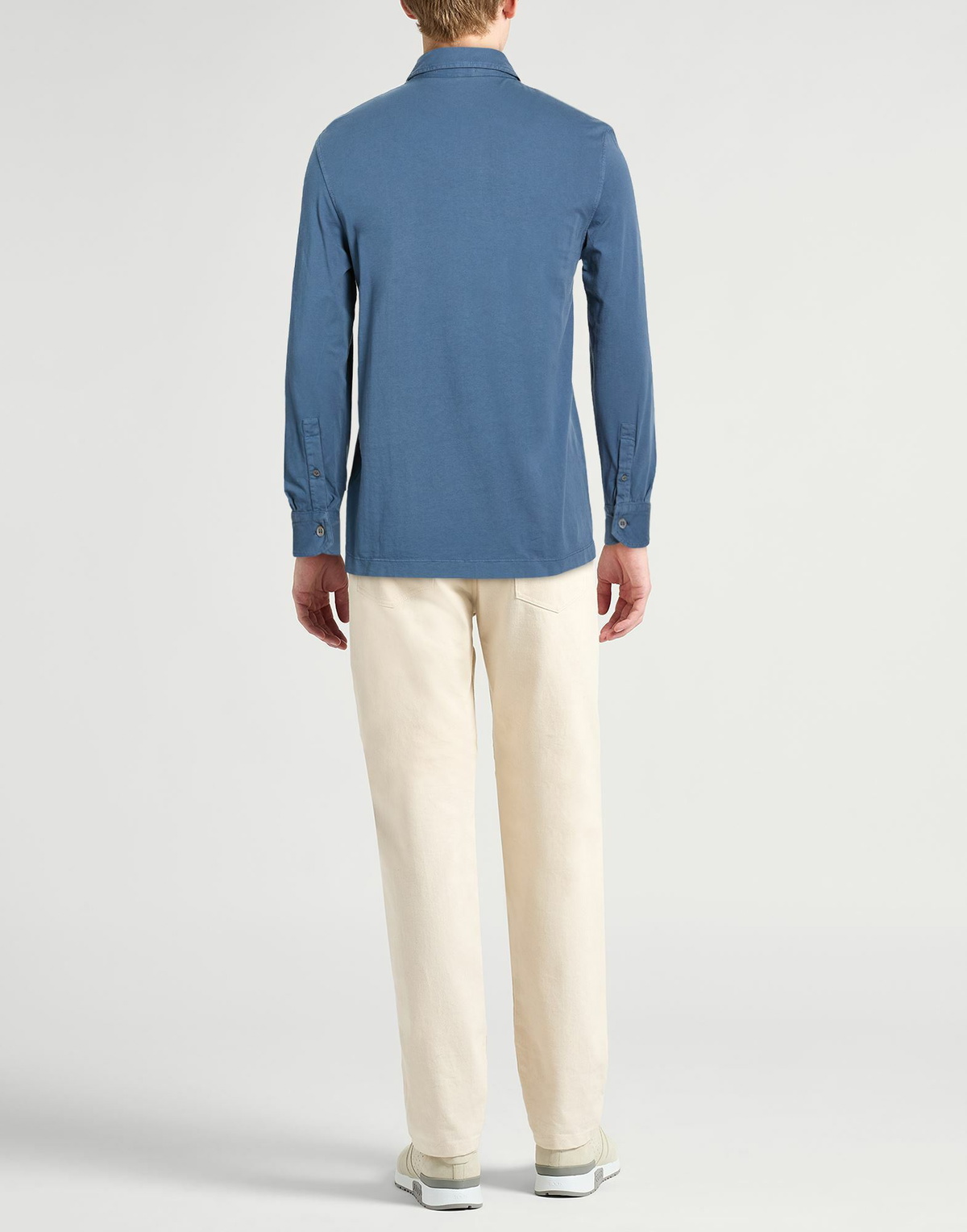 Drumohr Mens Polo shirt Slate in Blue