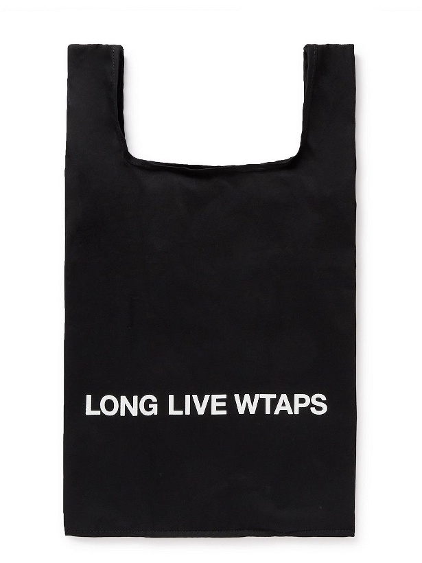 Photo: WTAPS - Logo-Print Cotton-Canvas Tote Bag