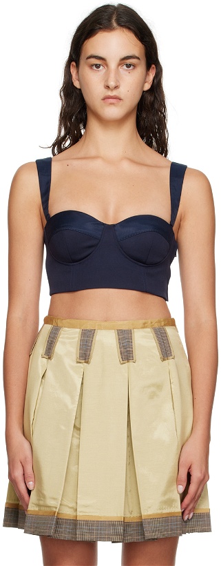Photo: Moschino Navy Inside Out Tank Top