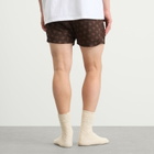 SKIMS Men's Sateen Sleep Boxers in Cocoa Heart Halfdrop
