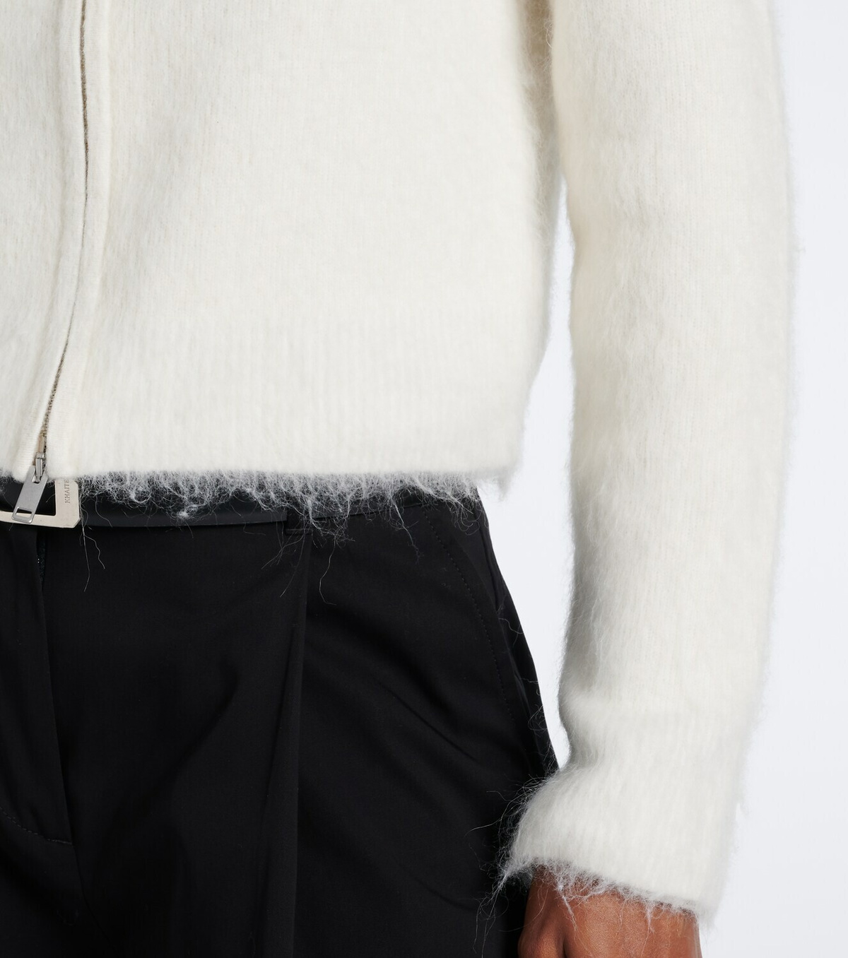 Vince Wool and alpaca-blend zip-up cardigan