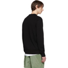Stone Island Black Knit Crewneck Sweater