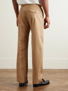 Paul Smith - Straight-Leg Cotton-Blend Twill Trousers - Brown