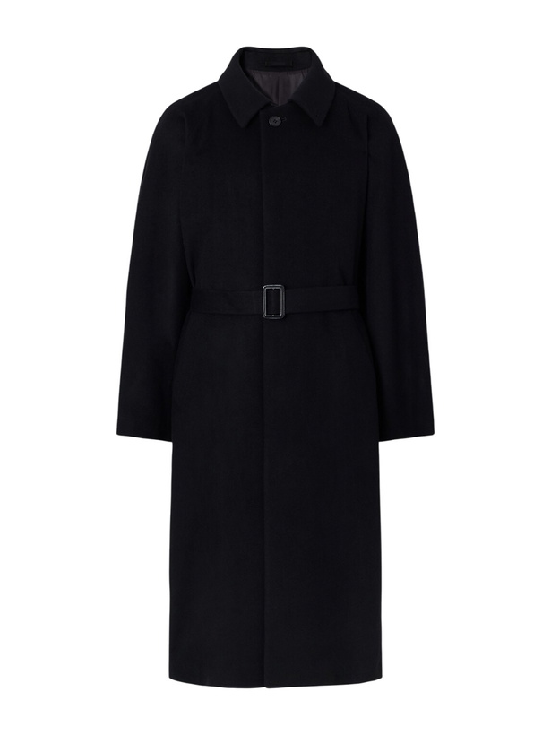 Photo: ssstein - Belted Wool and Cashmere-Blend Coat - Black