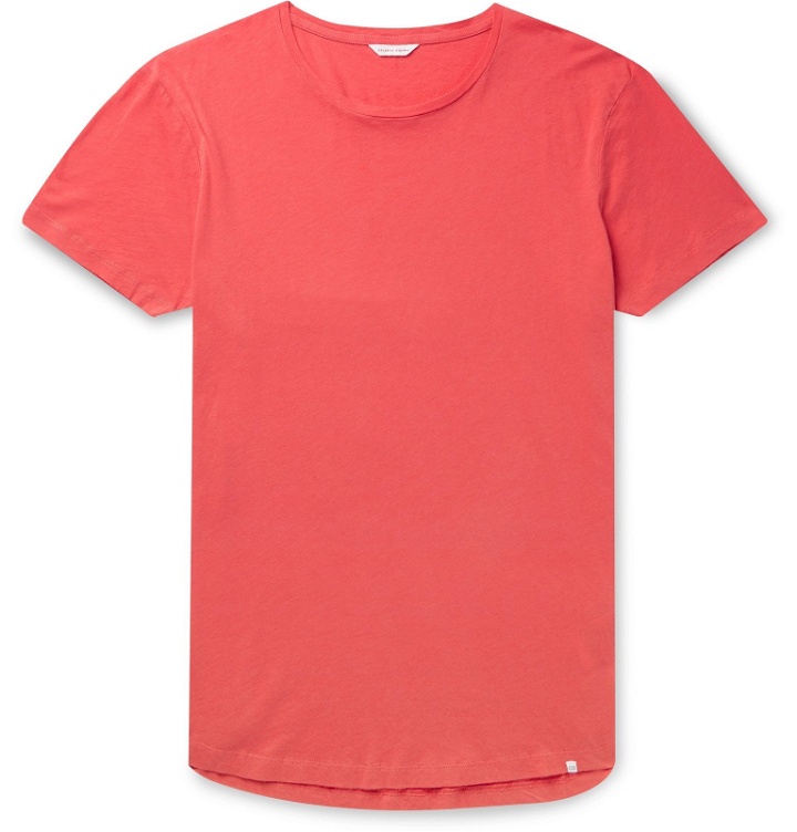Photo: Orlebar Brown - Ob-T Cotton-Jersey T-Shirt - Orange