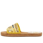 Dolce & Gabbana Women's Raffia and Printed in Espadrille