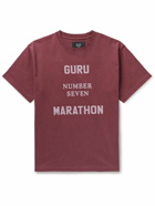 DISTRICT VISION - Sri Chinmoy Centre Karuna Printed Cotton-Jersey T-Shirt - Burgundy