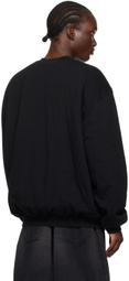 We11done Black Padded Sweatshirt