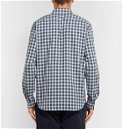 Theory - Irving Checked Cotton Shirt - Blue