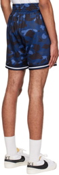 BAPE Navy Camo Basketball Shorts