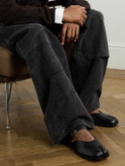 Maison Margiela - Tabi Leather Sandals - Black