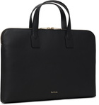 Paul Smith Black 'Signature Stripe' Slim Folio Briefcase