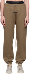 Fear of God ESSENTIALS Brown Drawstring Lounge Pants