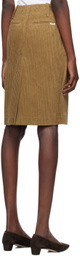 Nothing Written Beige H-Line Midi Skirt