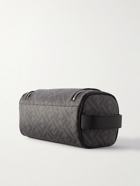 Fendi - Leather-Trimmed Logo-Print Coated-Canvas Wash Bag