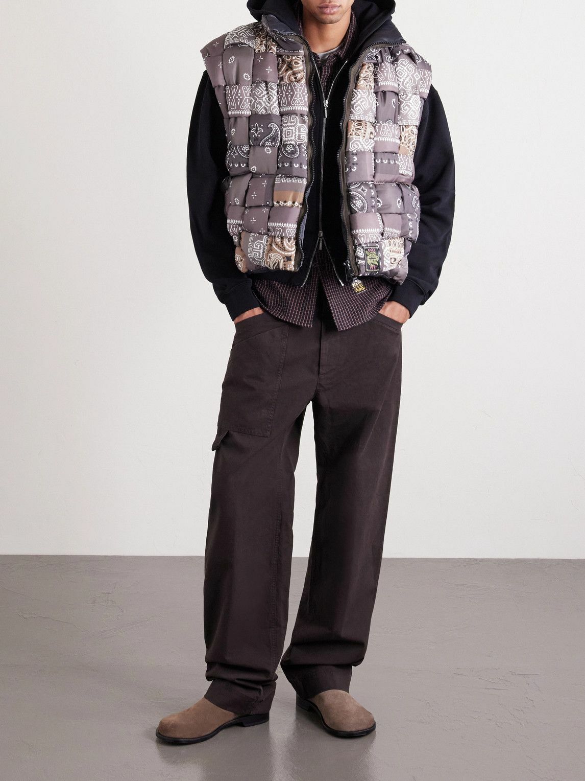 KAPITAL - Kountry Pearl Clutcher Printed Twill and Mesh Trucker