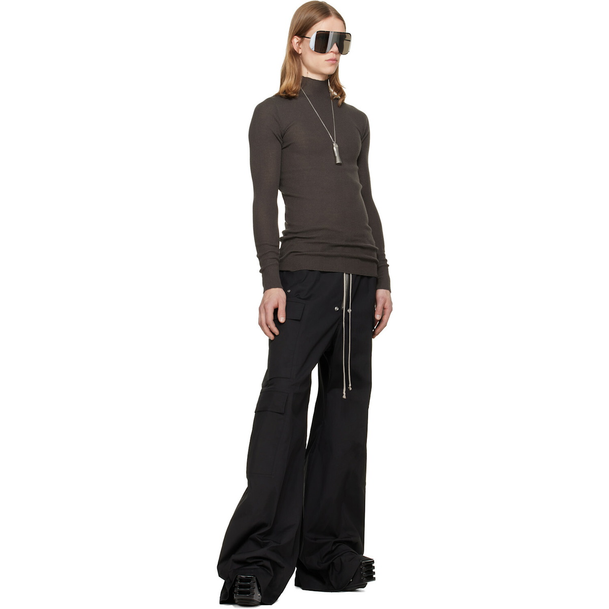 Rick Owens Black Tower Cargobelas Cargo Pants