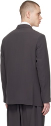 RAINMAKER KYOTO Gray Double-Breasted Blazer