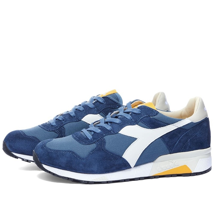 Photo: Diadora Men's Trident 90 C Sw Sneakers in Real Teal/Insignia Blue